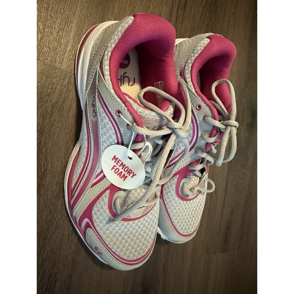 Ryka Sky walk Women's Grey/Pink Sneakers NW/OB 7M
